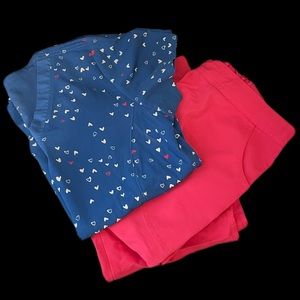 🏥Scrubs🏥Urbane Ultimate Pant Pink + Scrub Top Prints by Maevn Uniforms Small